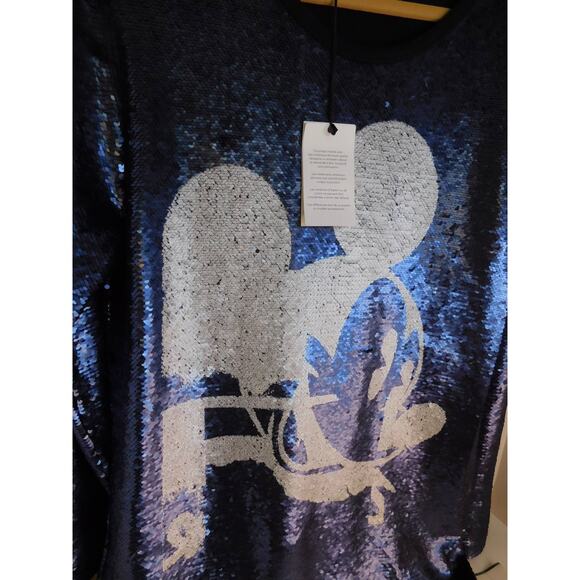 Faith Connexion X Disney Collab All Over Sequin Top Tunic Size Small New - Picture 3 of 13